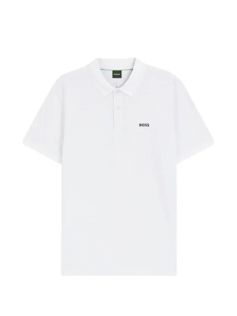 BOSS cotton-piqué polo shirt White 50554591