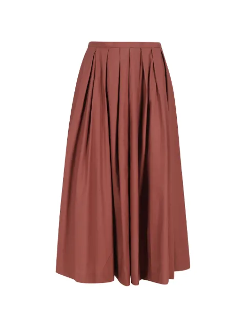 Roberto Collina pleated midi skirt Brown 261FXA51067098
