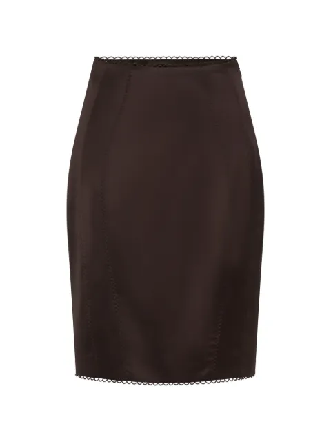 Nicholas Dayane lace-trim midi skirt Brown H25S0954CB