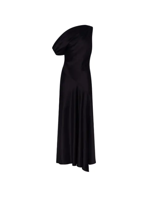 Nicholas Sabrina one-shoulder maxi dress Black H25D2852AB