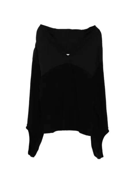 Undercover V-neck panelled t-shirt Black UP1F1804