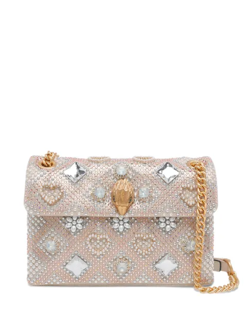 Kurt Geiger London crystal-embellishment shoulder bag Neutrals 4373014609
