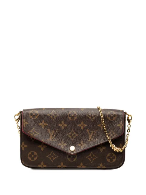 Louis Vuitton Pre-Owned 2017 Monogram Pochette Felicie crossbody bag Brown NU5KK2W44X950K47