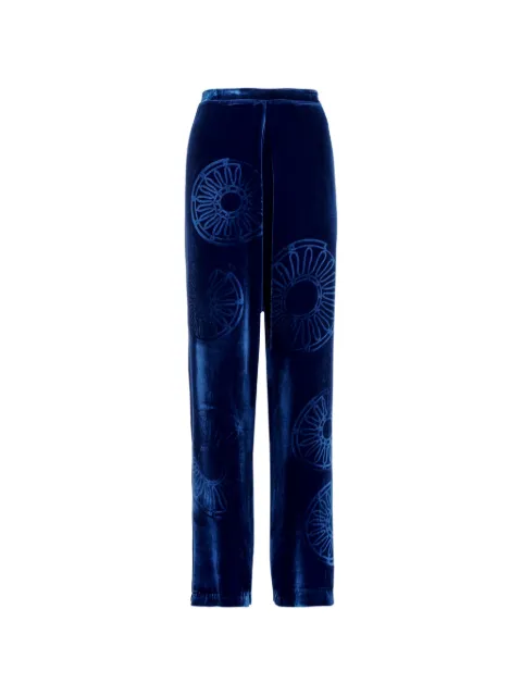 Themis Z Kyma embossed trousers Blue TRS0000125