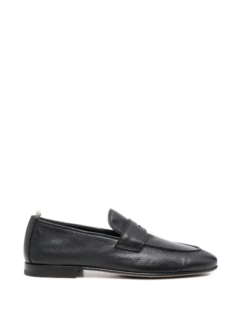 Officine Creative grained loafers Black OCUOLIV010CER24