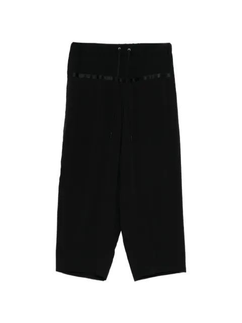 Undercover ribbon cropped trousers Black UP1F1501