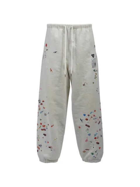Maison MIHARA YASUHIRO Stickers track pants White J16PT732WHT