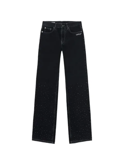 Off-White x Swarovski crystal-embellished jeans Black 2YA069S26DEN004W003