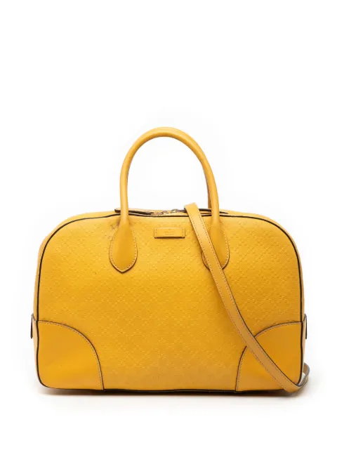 Gucci Pre-Owned 2000-2015 Diamante Bright Leather satchel Yellow 1QWI2I30WM14U0IU
