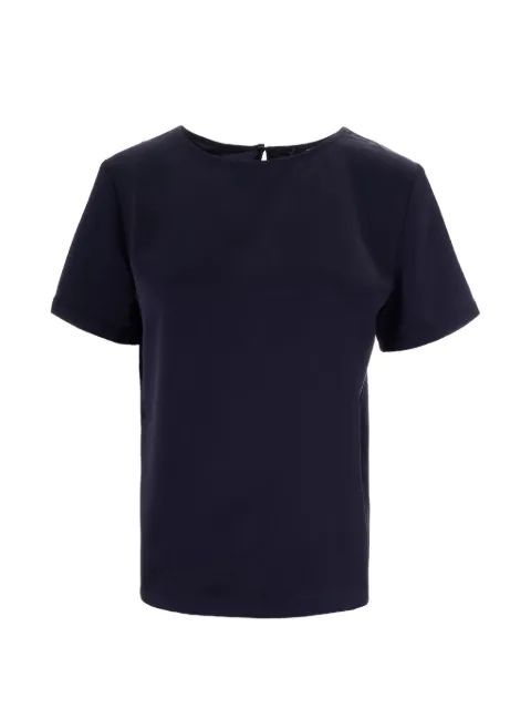 Weekend Max Mara Zona short-sleeve blouse Blue 2615941011600