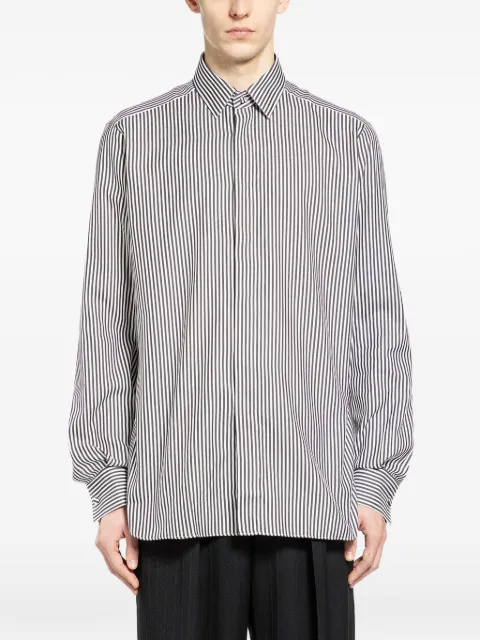 TOM FORD striped-pattern classic-fit shirt White HRVF01CSP16