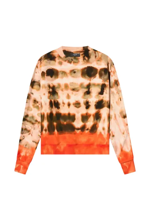 AMIRI tie-dye crew-neck sweatshirt Neutrals AMR0090ORANGE