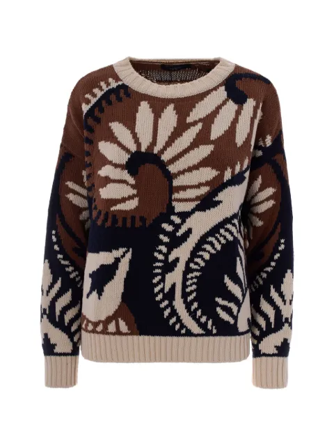 Weekend Max Mara patterned-jacquard sweater Neutrals 2615361171600