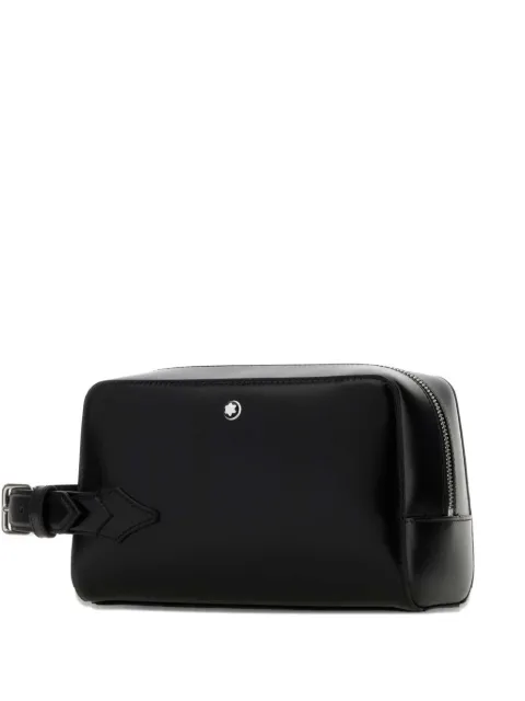Montblanc leather wash bag Black 220408