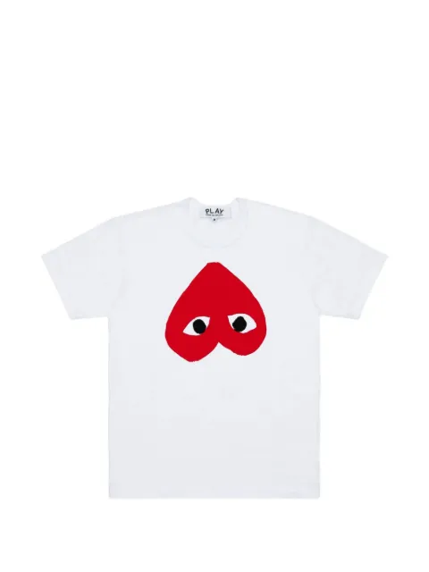 Comme Des Garçons Play Heart-Eye crew-neck T-shirt White AXT346051