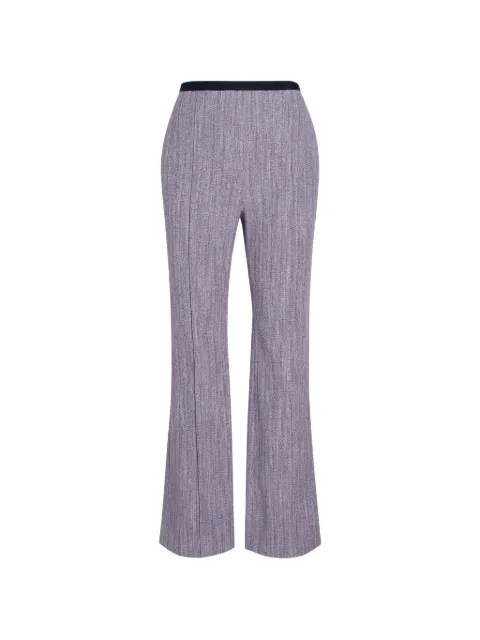 Proenza Schouler Lorenza flared trousers Purple R2626001AC179