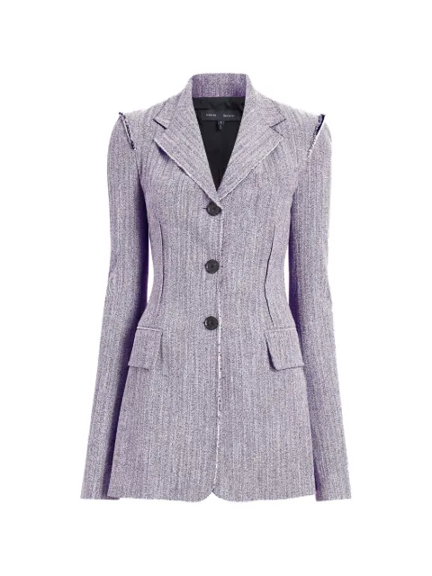 Proenza Schouler Lorenza frayed blazer Purple R2622003AC179