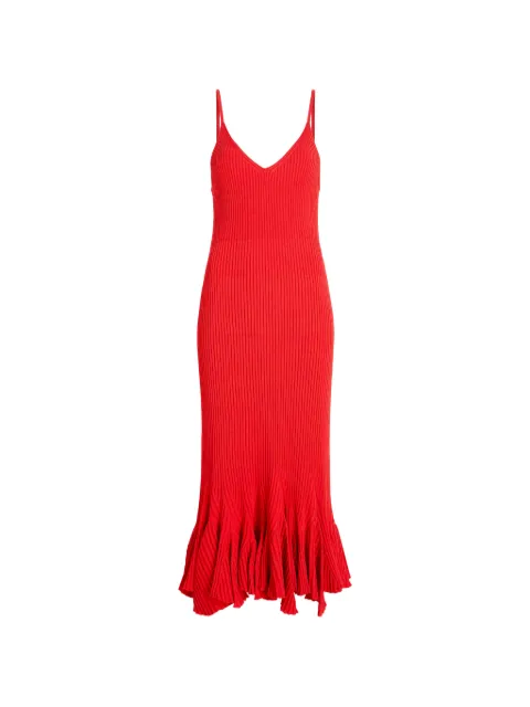 Proenza Schouler Giuditta ribbed dress Red R2627343KY418