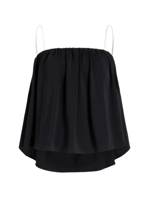 Proenza Schouler White Label Vanna layered blouse Black WL2624633JY127