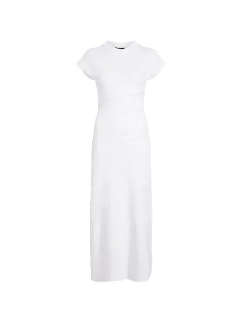 Proenza Schouler Hilma tiered jersey midi dress White R2633008JCD146