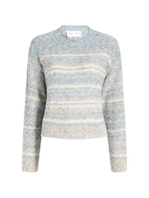 Proenza Schouler White Label Ivara striped crew-neck sweater Blue WL2627724KL006