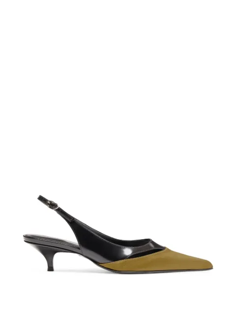 Proenza Schouler Slash slingback pumps Green SH262123X015WC