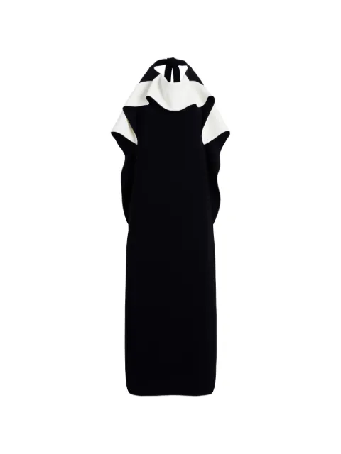 Proenza Schouler Sanna ruffled midi dress Black R2623004BY116