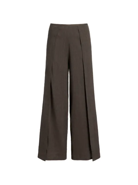 Proenza Schouler White Label Calla pleated palazzo pants Brown WL2626322AC154