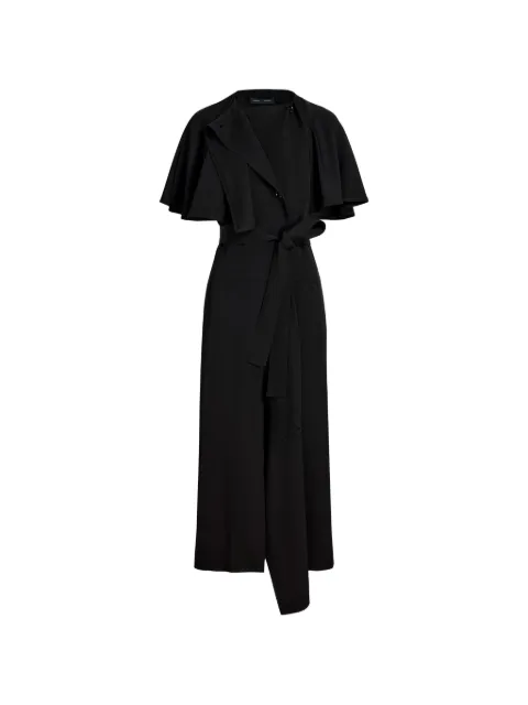 Proenza Schouler Isolde cape dress Black R2623013BY372