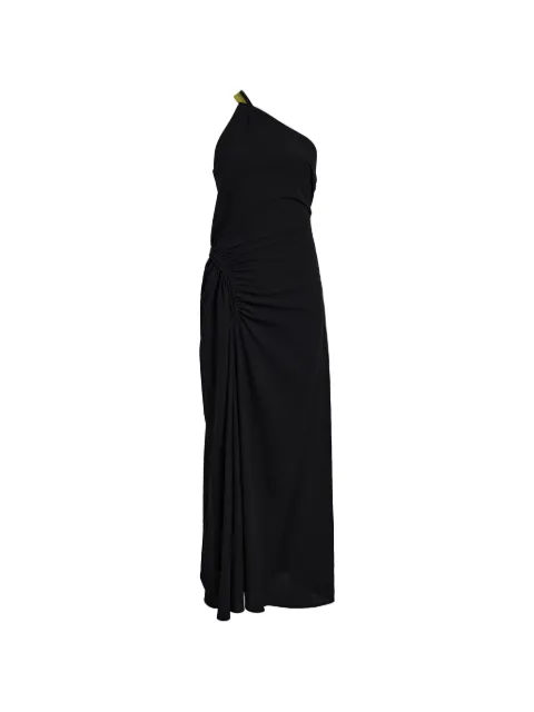 Proenza Schouler Sirena one-shoulder ruched maxi dress Black R2633004BY378