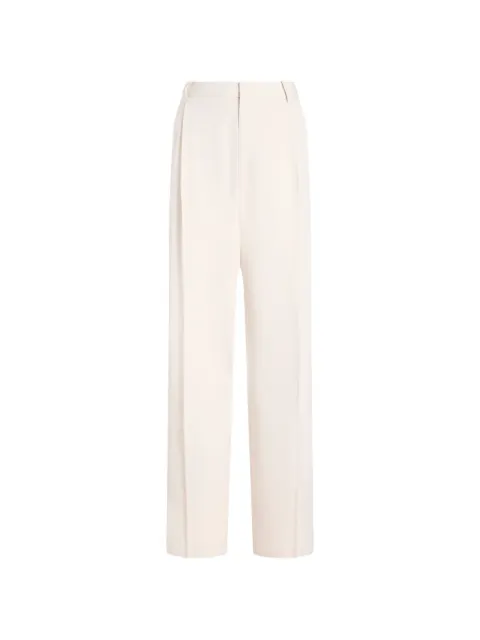 Proenza Schouler Clementina twill pleated trousers Neutrals R2626002BBY372