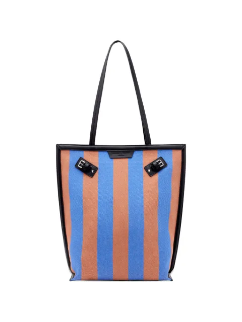 Proenza Schouler North South Days striped canvas tote bag Blue HB263137X505P