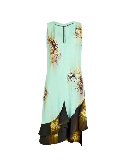 Proenza Schouler Rhetta printed midi dress Green R2623005BBYP376