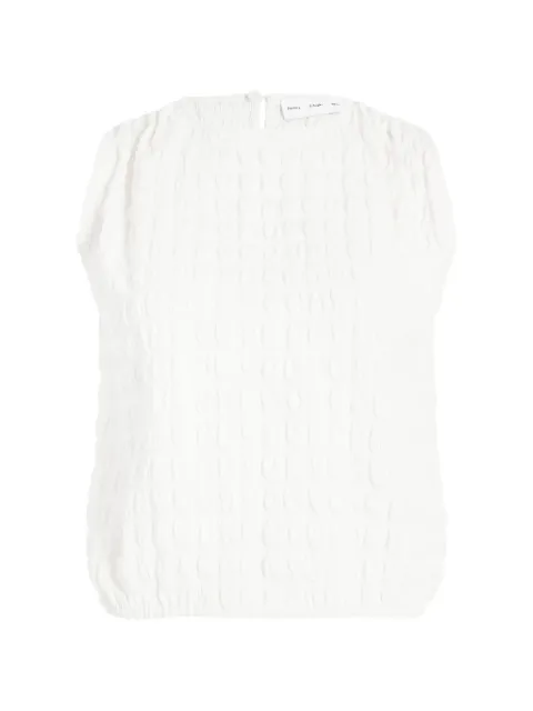 Proenza Schouler White Label Bradley textured crew-neck top Neutrals WL2624642JC193