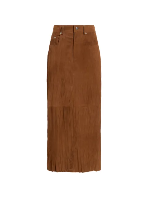 Proenza Schouler White Label Nayah textured skirt Brown WL2625247LR286