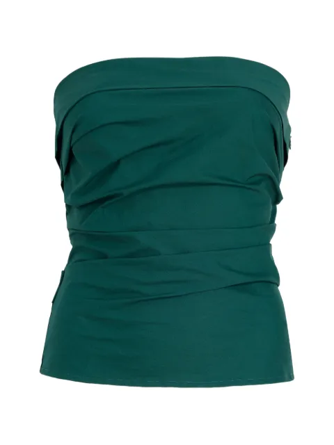 Proenza Schouler White Label Maisy strapless top Green WL2634653SC097