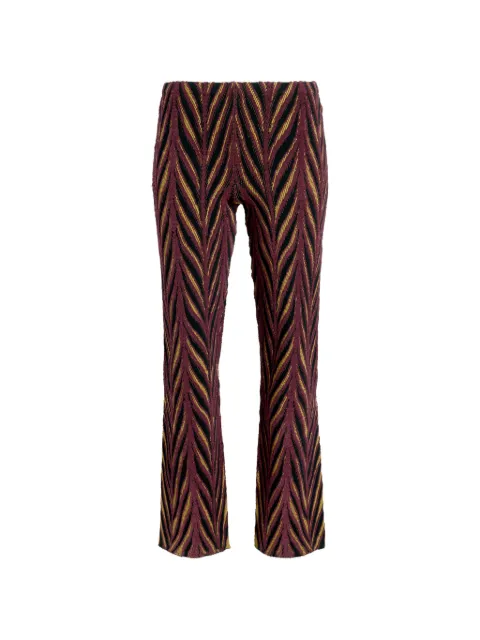 Proenza Schouler Amelia marble jacquard trousers Red R2627334KY420