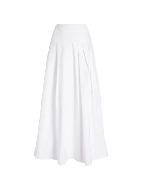 Proenza Schouler White Label Nessa pleated poplin maxi skirt White WL2635248SC097