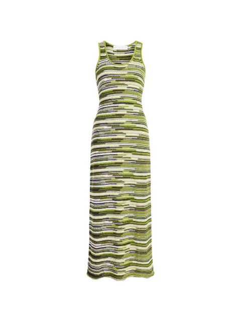 Proenza Schouler White Label Zinah striped knit dress Green WL2627727KL005