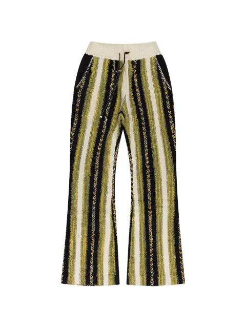 AMIRI striped track pants Yellow SS22MKP001YELLOW