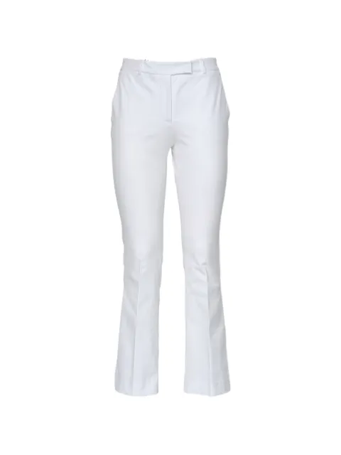 QL2 creased flared trousers White 3401
