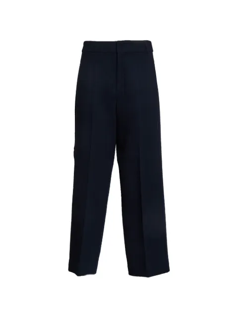 'S Max Mara belt loops wide leg trousers Blue 2619131041600
