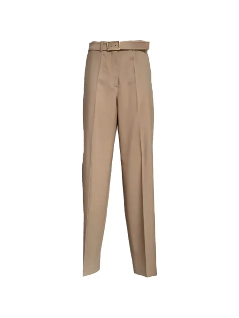 Sportmax belted cropped trousers Neutrals 2612131041600