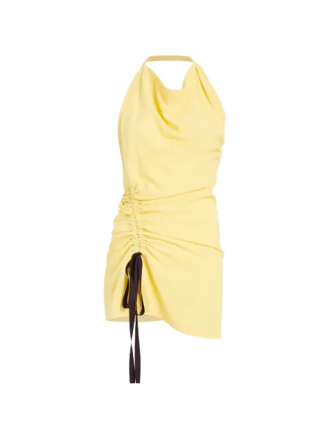 Proenza Schouler Melia ruched halterneck top Yellow R2634003BY378