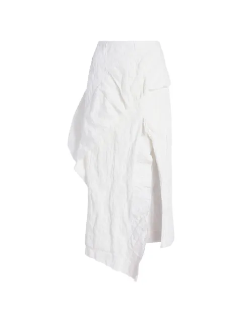 Proenza Schouler Hansly ruffled midi skirt White R2625002AC181