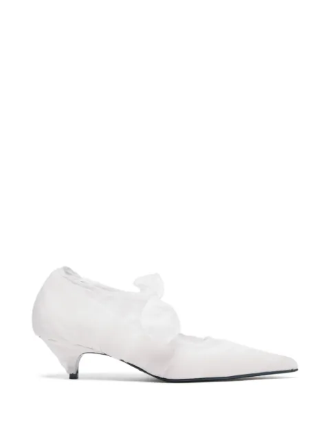Proenza Schouler Slash organza pumps White SH262124X017WC