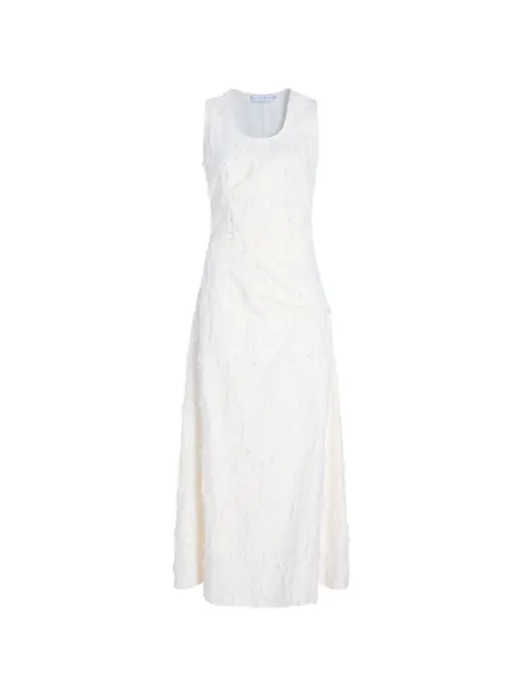 Proenza Schouler White Label Violeta jacquard-cotton midi dress Neutrals WL2633652AY222