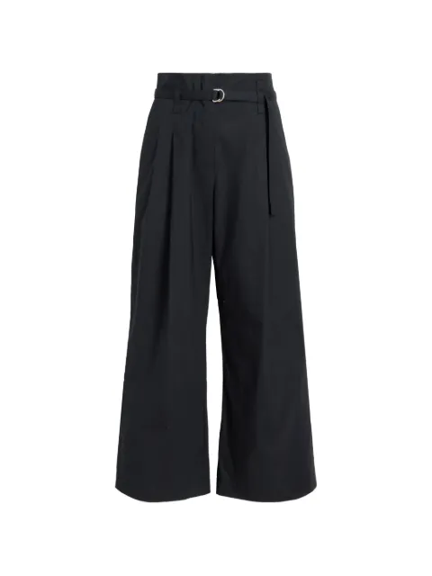 Proenza Schouler White Label belted pleated trousers Black WL2636321SC097