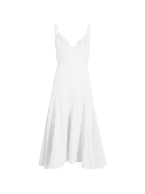 Proenza Schouler Leo twisted-strap midi dress White R2633003SC140