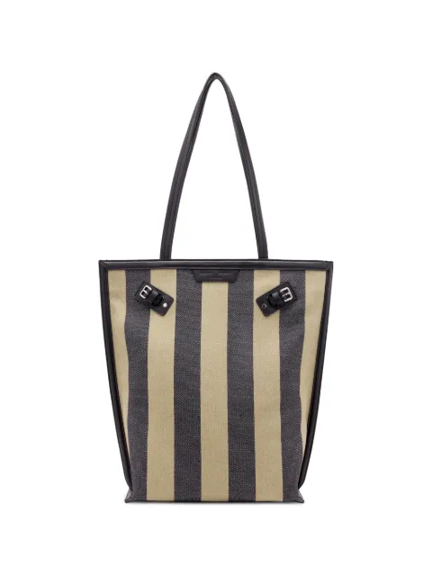 Proenza Schouler North South Days striped canvas tote bag Green HB263137X505P